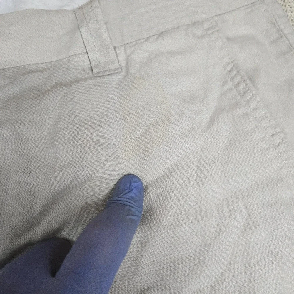 Banana Republic Pants Mens 36x30 Beige Ace Linen Chino Straight Leg Trouser